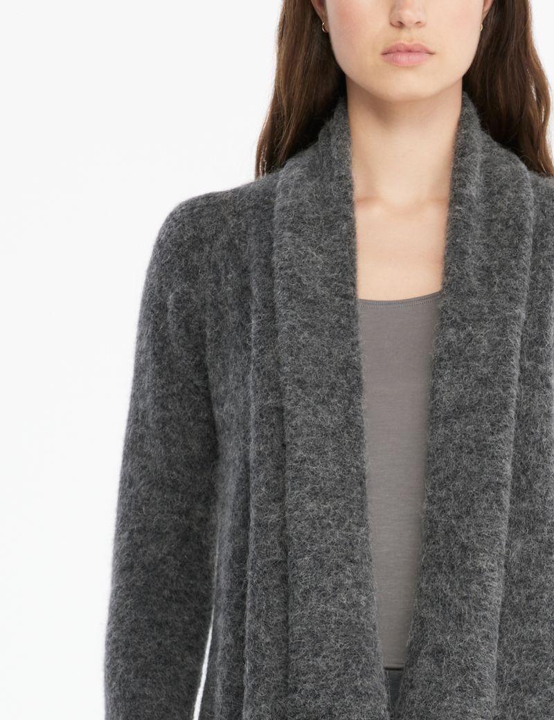 Grey reversible cardigan seamless by Sarah Pacini