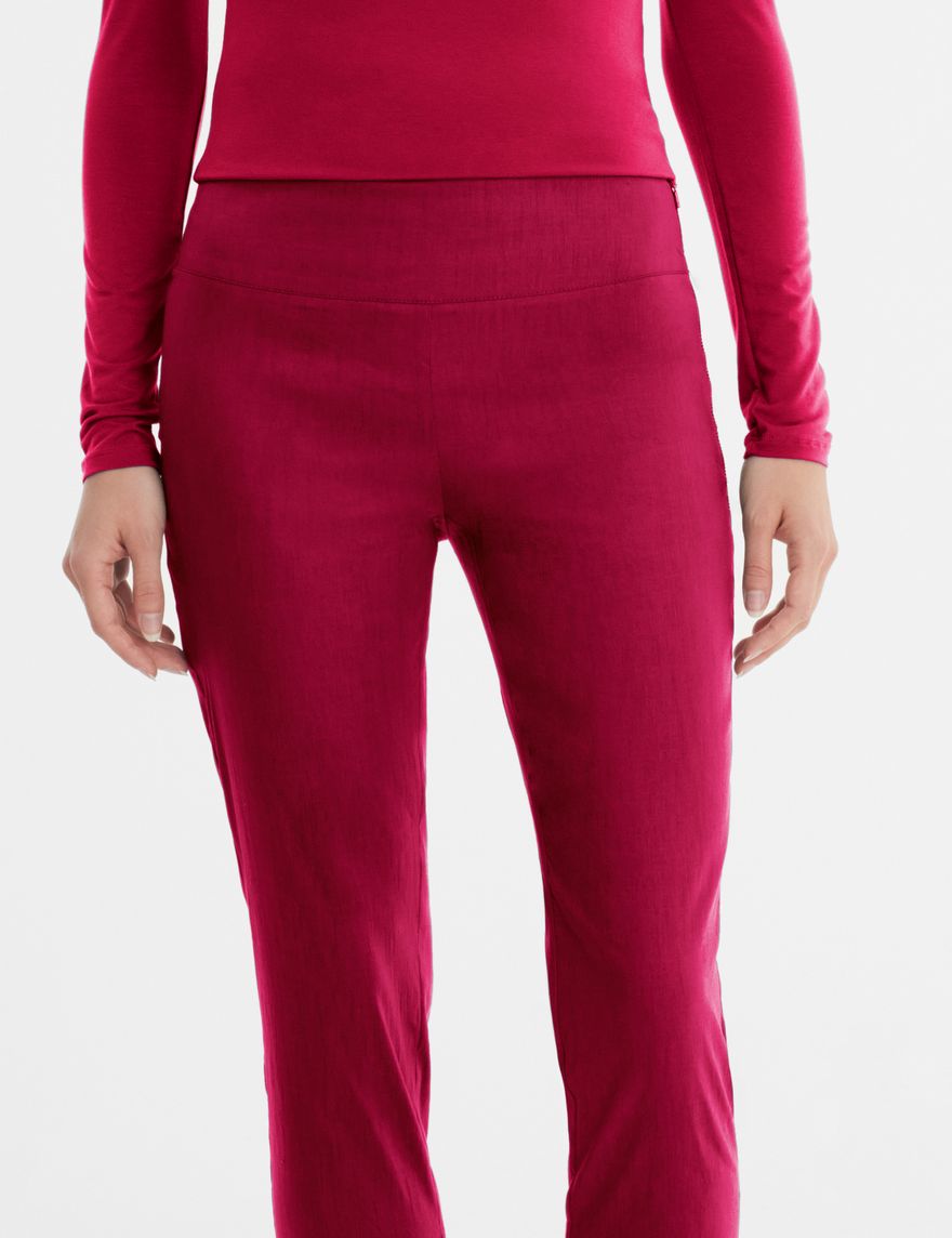 Ensemble Pantalon Slim Et Pull Sarah Pacini - Lin Jaune Stretch - Taille 38/40 - Occasion Très Bon État