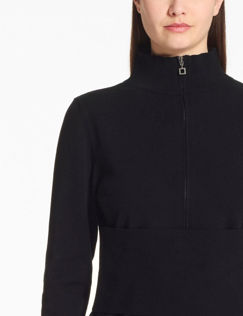 Black cardigan – stretch viscose by Sarah Pacini