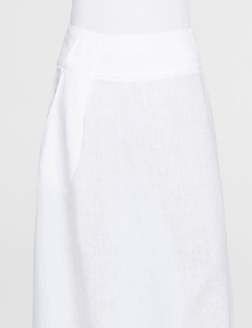 white linen skirt next