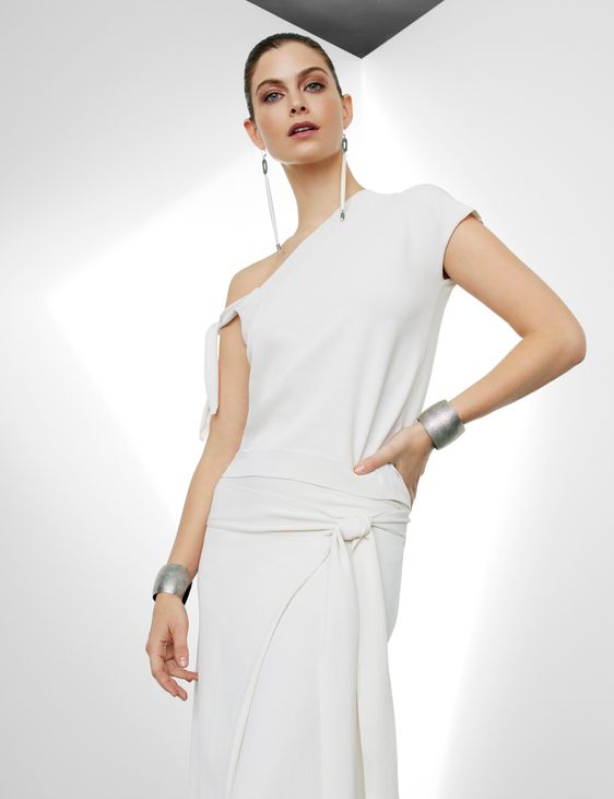 Sarah Pacini Asymmetrischer Pullover - Träger