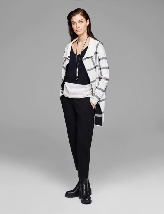 Sarah Pacini Cardigan long - à carreaux