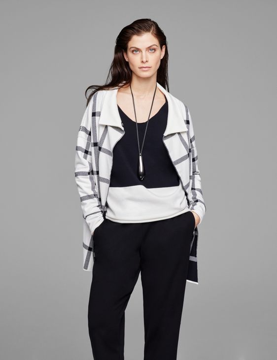 Sarah Pacini Cardigan long - à carreaux