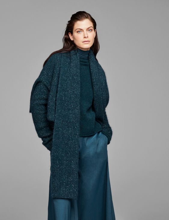 Sarah Pacini Cardigan côtelé - extra court