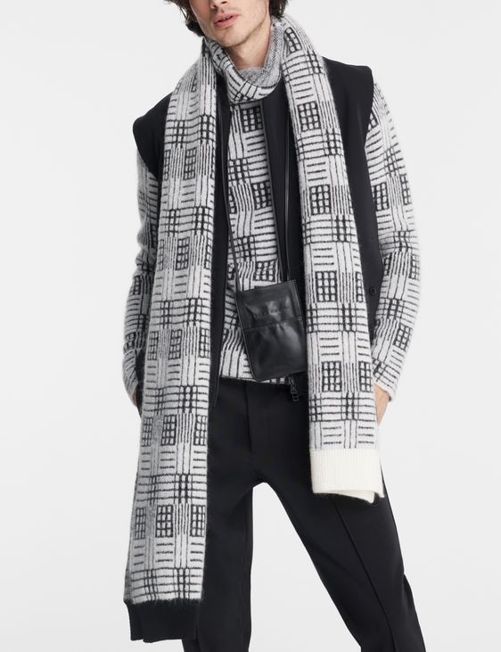 Sarah Pacini Écharpe jacquard - mosaïque
