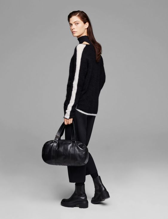 Sarah Pacini Pull bicolore - col en V