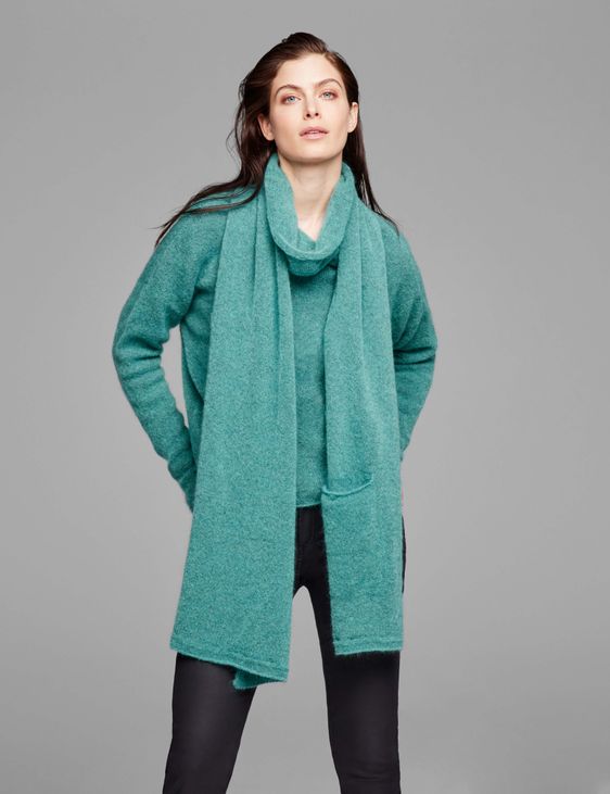Sarah Pacini Écharpe-châle - Mohair-mérinos