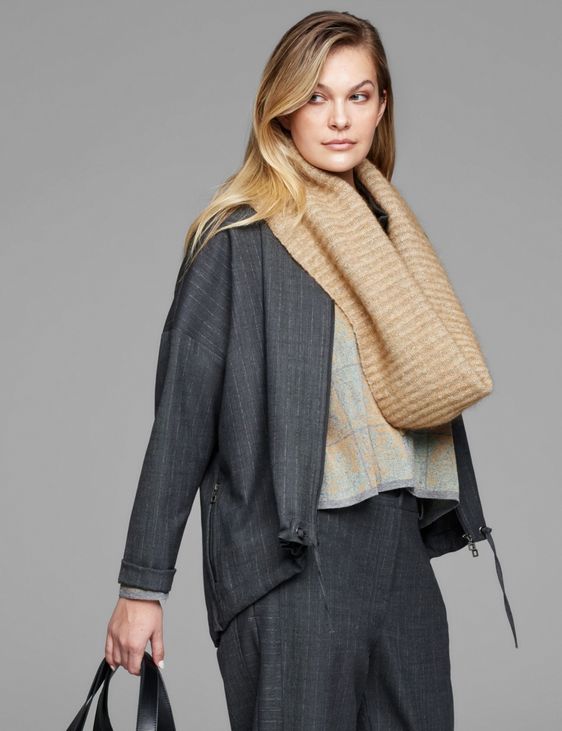 Sarah Pacini Veste en gabardine - rayures