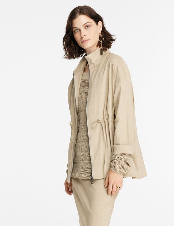 Sarah Pacini Linen jacket - drawstring
