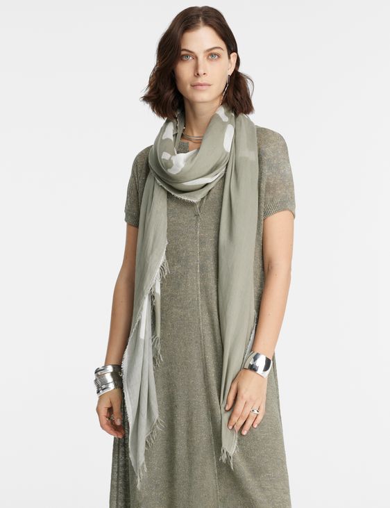 Sarah Pacini Modal-silk scarf - confidential