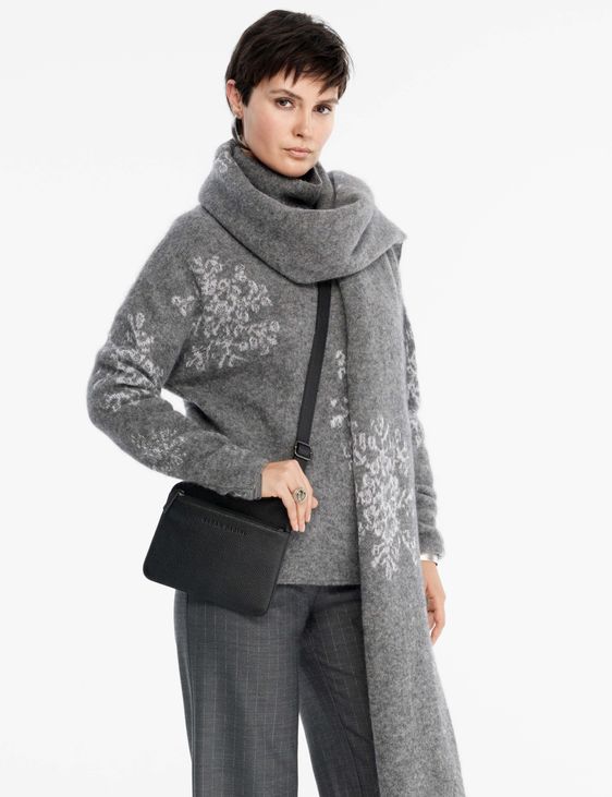 Sarah Pacini GenderCOOL scarf - snowflake jacquard
