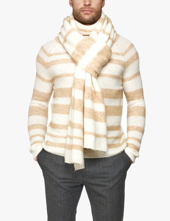 Sarah Pacini GenderCOOL knit scarf - stripes