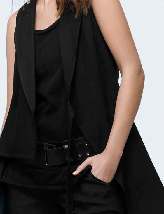 Sarah Pacini WIDE LEATHER BELT