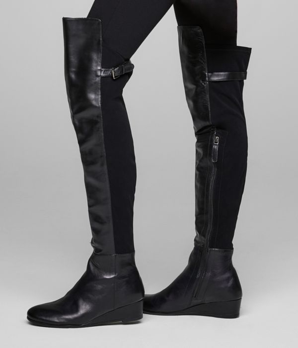 Sarah Pacini SUEDE THIGH BOOTS
