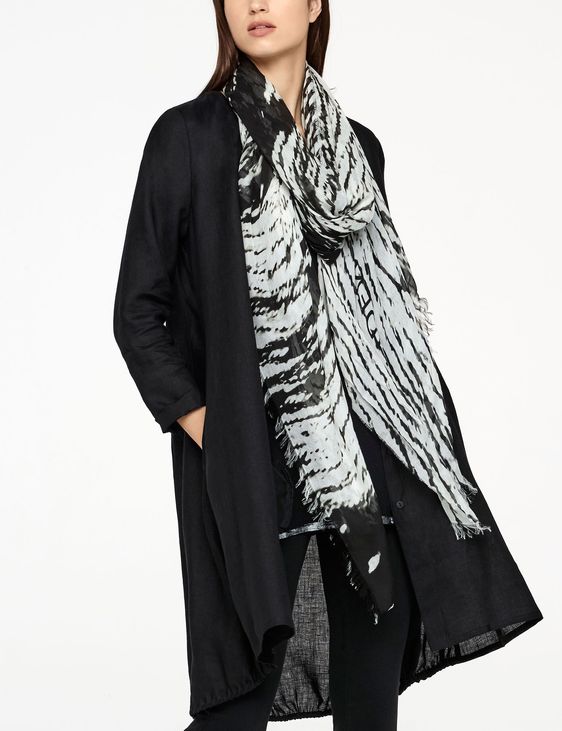 Sarah Pacini Modal-Silk scarf - prints
