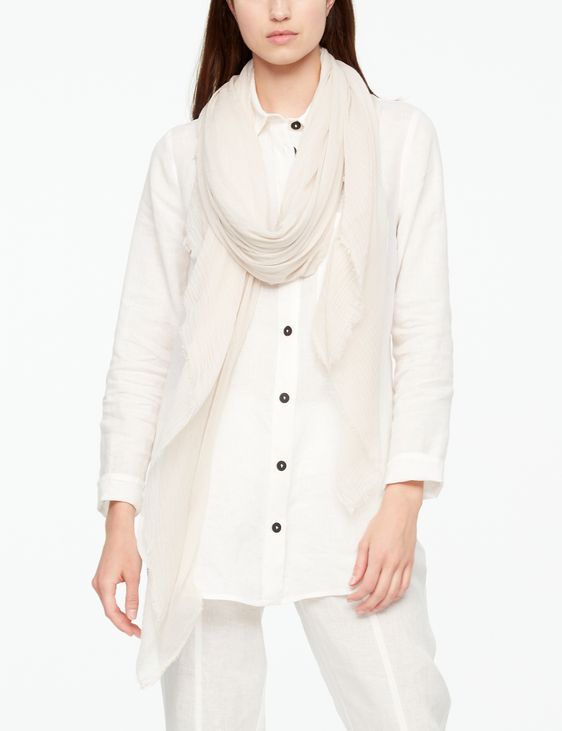Sarah Pacini SHAWL SCARF - FRAYED EDGES