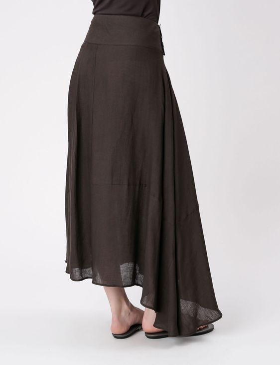 Sarah Pacini LINEN MAXI SKIRT