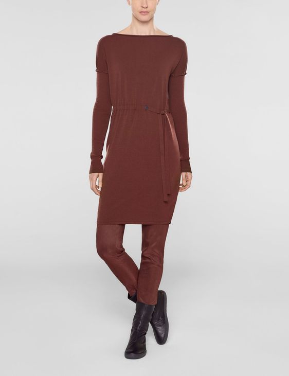 Sarah Pacini Long sweater with soft belt