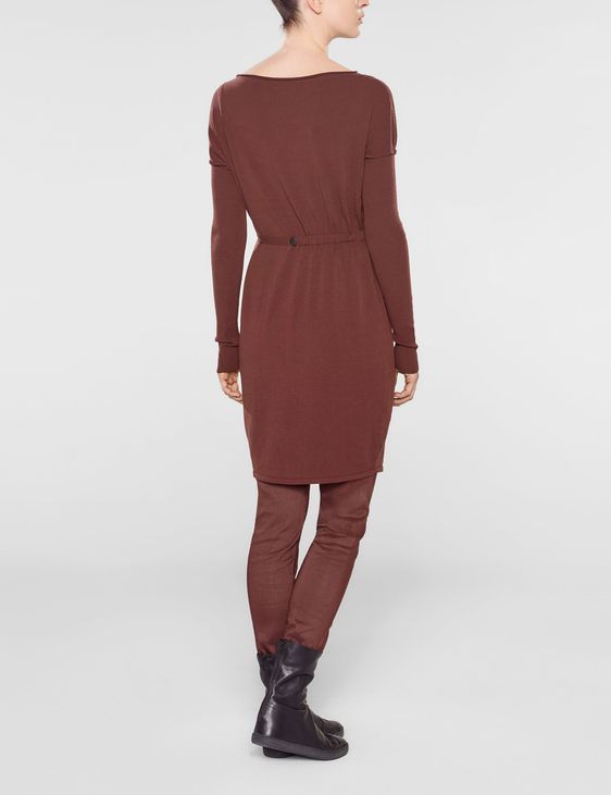 Sarah Pacini Long sweater with soft belt