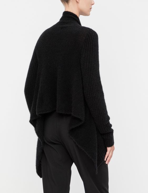Sarah Pacini Cardigan asymétrique