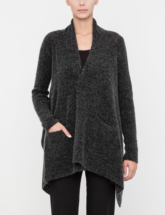 Sarah Pacini Cardigan asymétrique