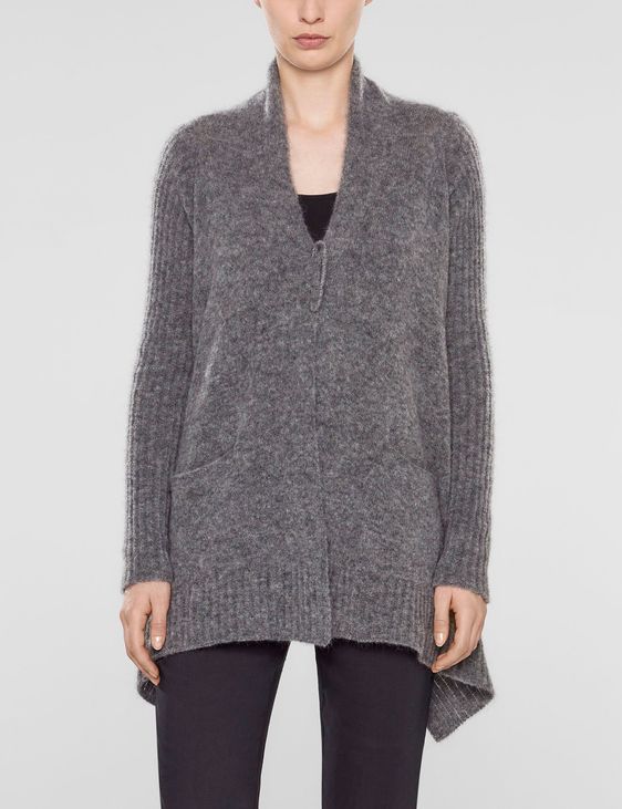Sarah Pacini Cardigan asymétrique