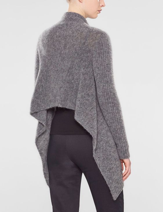 Sarah Pacini Cardigan asymétrique