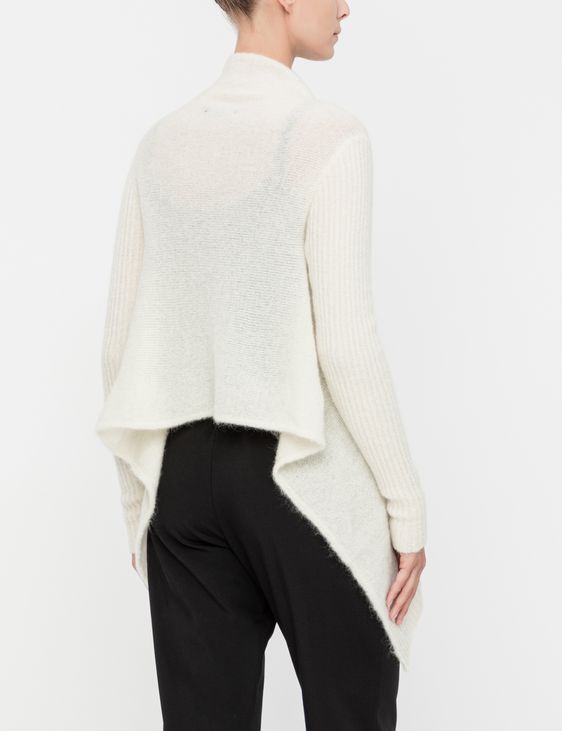 Sarah Pacini Cardigan asymétrique
