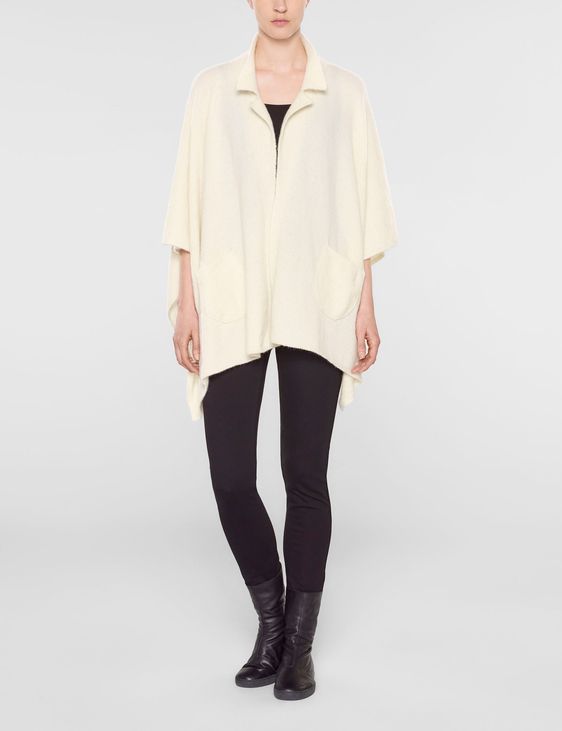 Sarah Pacini Poncho avec col de chemise