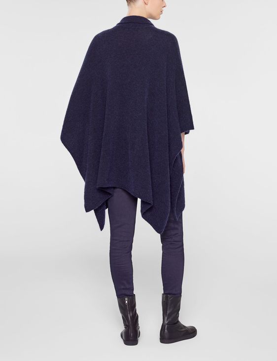Sarah Pacini Poncho avec col de chemise