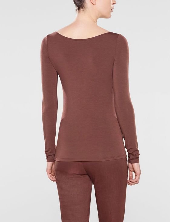 Sarah Pacini Zoë - long sleeve scoop neck t-shirt