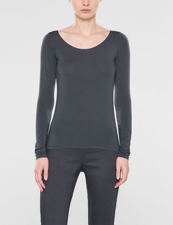 Sarah Pacini Zoë - long sleeve scoop neck t-shirt