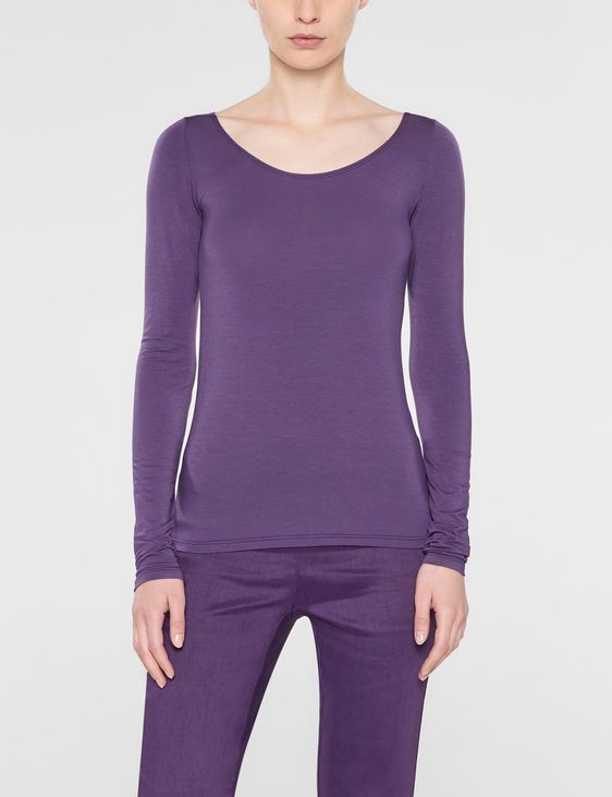 Sarah Pacini Zoë - long sleeve scoop neck t-shirt