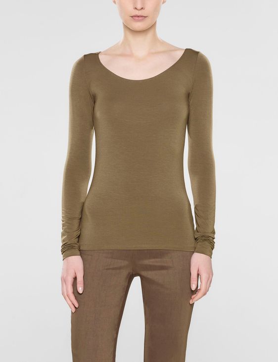 Sarah Pacini Zoë - long sleeve scoop neck t-shirt