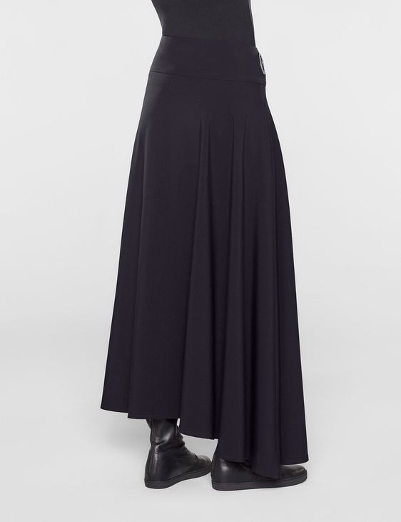 Sarah Pacini Long asymmetrical skirt