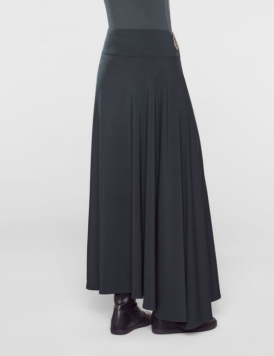 Sarah Pacini Long asymmetrical skirt