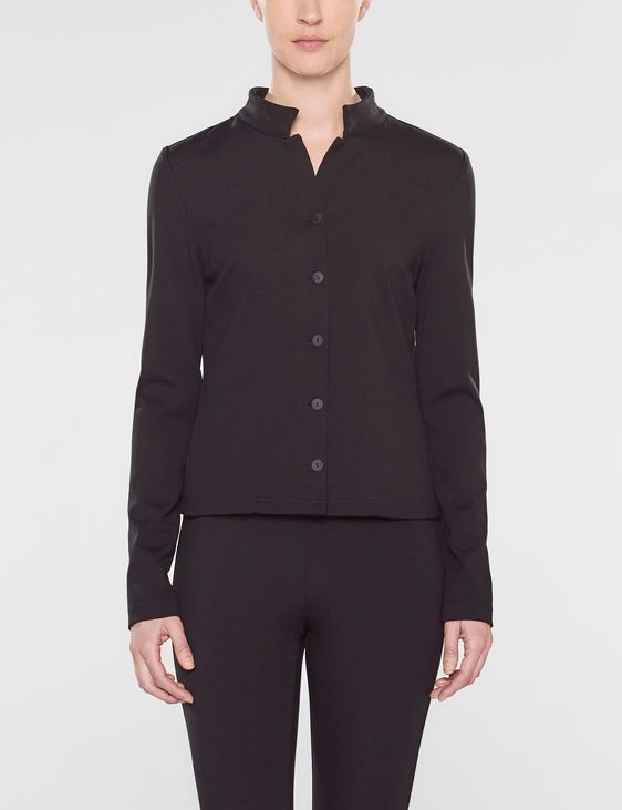 Sarah Pacini Kurze jacke mit mao-kragen