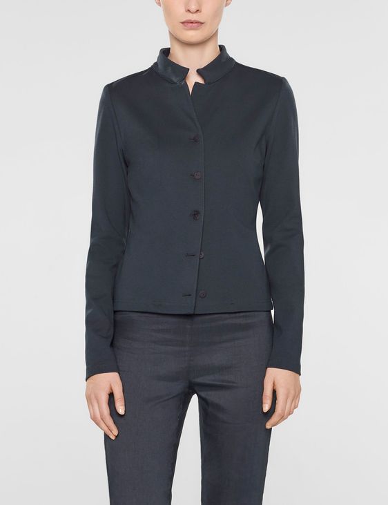 Sarah Pacini Kurze jacke mit mao-kragen