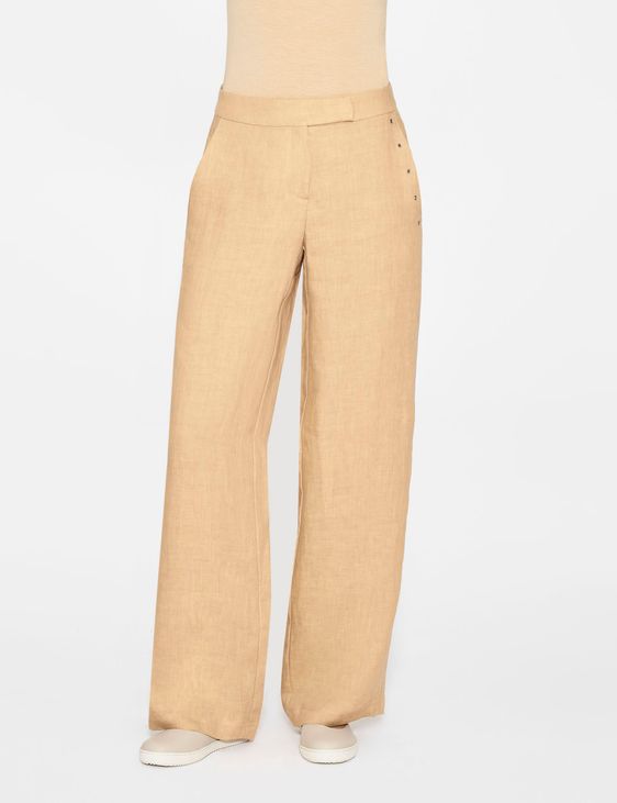 Sarah Pacini LINEN PANTS, WIDE LEG