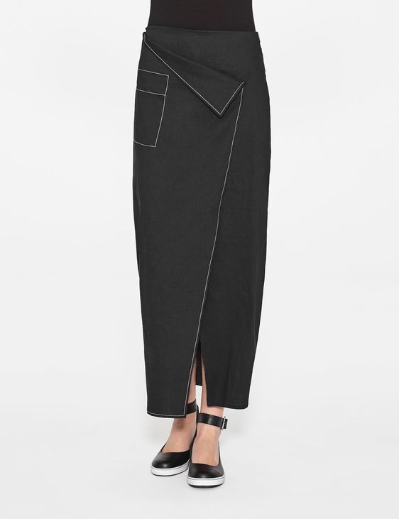 Sarah Pacini LONG STRAIGHT SKIRT