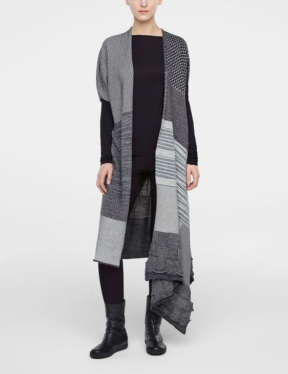 Sarah Pacini Poncho, inspiration patchwork