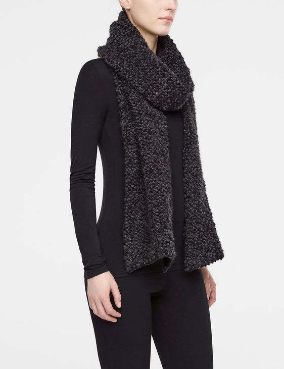Sarah Pacini Echarpe en alpaga, texturee