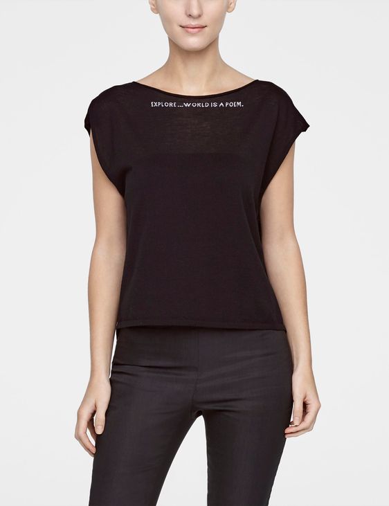 Sarah Pacini Pull court - dos fendu