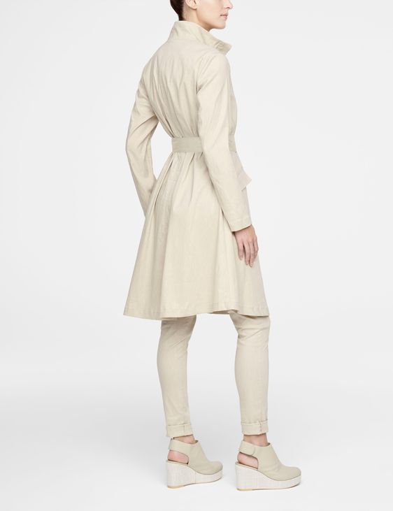 Sarah Pacini LEINEN-MANTEL