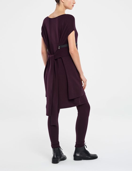 Sarah Pacini ROBE SANS MANCHES - PANNEAU ZIPPÉ