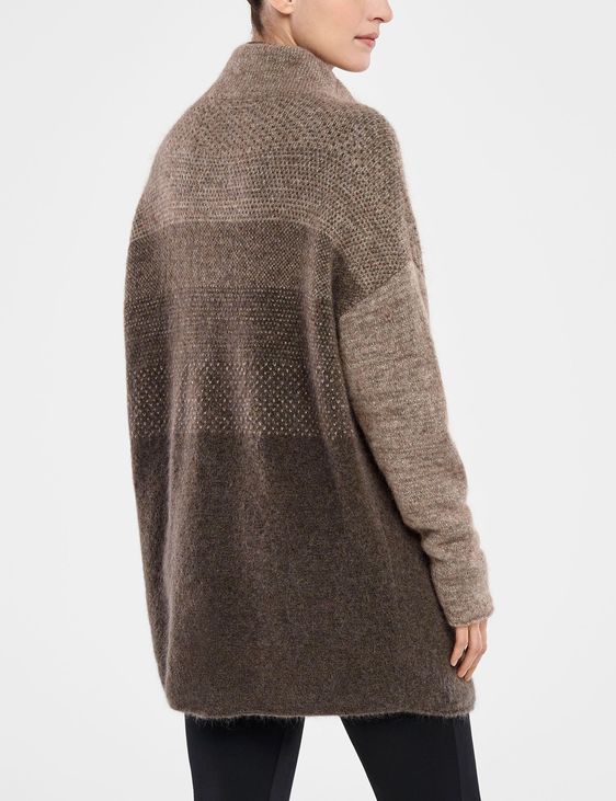Sarah Pacini LANGE STRICKJACKE – OMBRÉ-DESIGN