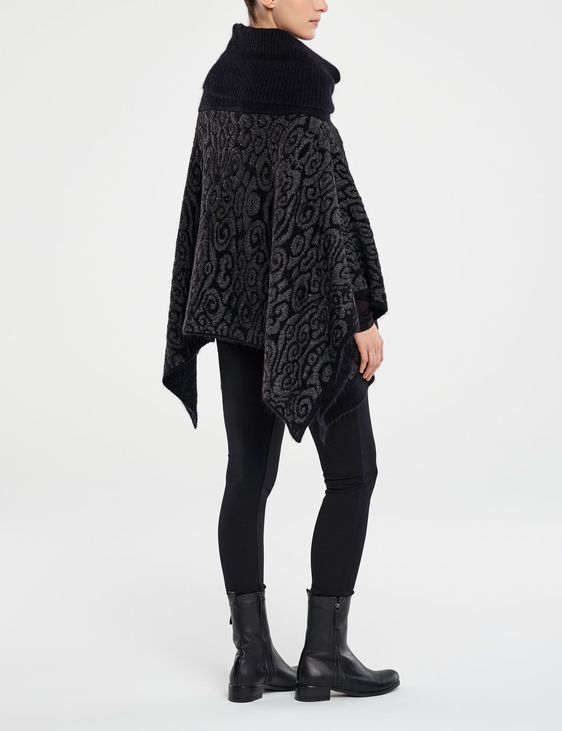 Sarah Pacini PONCHO JACQUARD