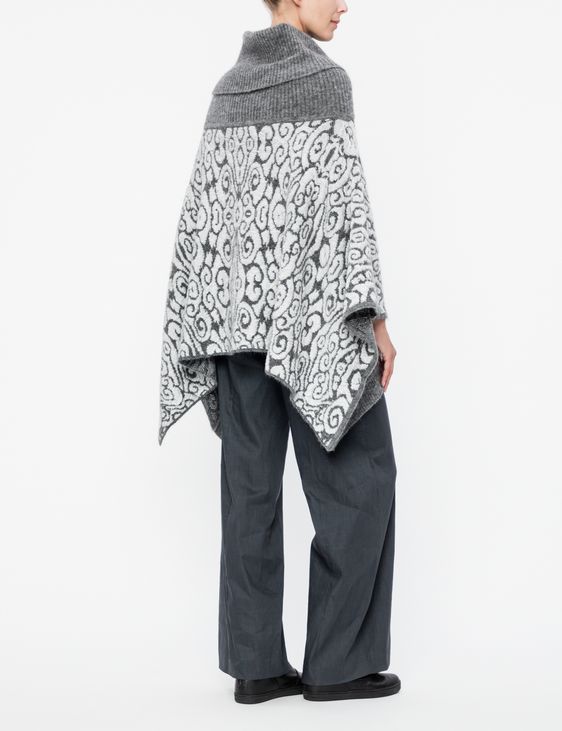 Sarah Pacini PONCHO JACQUARD