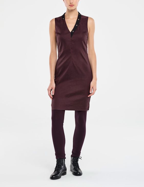 Sarah Pacini KNEE-LENGTH DRESS - STRETCH LINEN