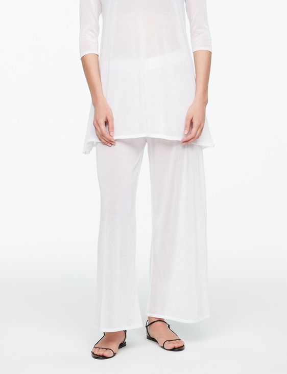 Sarah Pacini KATOENEN BROEK MET VOILE